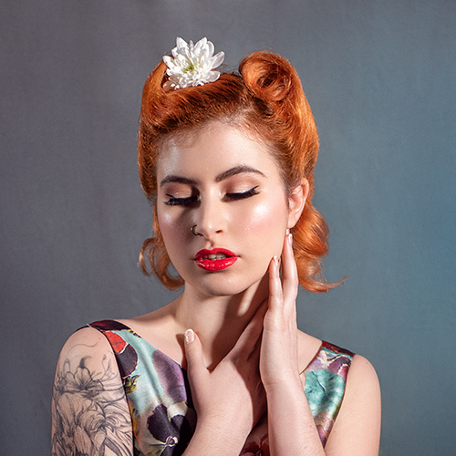 Image showing vintage hair and makeup